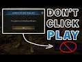 Don't Click PLAY After the Queue Connection Error ► New World