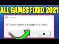 Dx11 Feature Level 10.0 Is Required to Run the Engine Error All Games Fixed | 2021