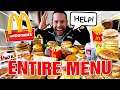 Eating the Entire McDonald's Menu (10,000 Calorie Challenge)