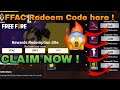 ffic ffac 600k live watching redeem code 24hrs || ff redeem code today || redeem code freefire today