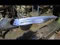 Forging the Prototype 2 game bowie knife, part 1, forging the blade.