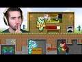 How Many Bases Can I Live Under Without Getting Caught? | Minecraft Home Invaders