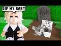MY BABY DIED SO WE HAD A FUNERAL ON BLOXBURG! (Roblox)
