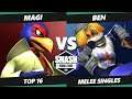 SWT NA East RF Top 16 - Magi (Falco) Vs. Ben (Sheik) Smash Melee Tournament