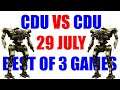CDU vs CDU Quick Play Battle Best of 3, 29 July, MechWarrior Online, MWO, BattleTech