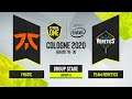 CS:GO - Fnatic vs. Team Heretics [Nuke] Map 1 - ESL One Cologne 2020 - Group B - EU