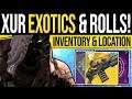 Destiny 2 | XUR'S EXOTICS & GEAR ROLLS! Xur Location, Bounties & NEW Exotics | 6th September 2019
