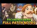 ESCANOR Is OFFICIALLY Here! Massive Update! FULL Patch Breakdown | Seven Deadly Sins Grand Cross