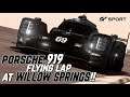 Porsche 919 FLYING LAP at WILLOW SPRINGS!!