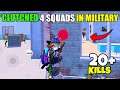 I Clutched 4 Squads Back To Back In Military Base *SOLO VS SQUAD*