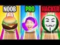 NOOB vs PRO vs HACKER In GOING BALLS! (ALL LEVELS & MAX LEVEL SKINS UNLOCKED!)