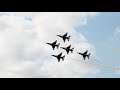 USAF F-16 Thunderbirds performing at the Bell Fort Worth Alliance Airshow - Slow Motion.