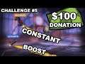 We Were Donated $100 to do WHAT?! WHY?! Constant Boost Challenge with SeaBass