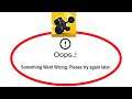 Fix C.A.T.S. Apps Oops Something Went Wrong Error Please Try Again Later Problem Solved