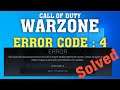 How To Fix Call Of Duty Modern Warfare Error Code 4 Error - COD MW Error Code 4 Solved