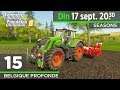 🔴 Live! Farming Simulator 19 | BELGIQUE PROFONDE #15 | SEASONS | Savegame gered!