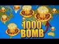 NAJWIĘKSZY ŚWIAT W GRZE (9000 LUDZI) vs 1000 CARSKICH BOMB | Worldbox