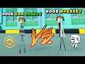 NOOB H@CKER VS NOOB COM ROBUX NO STRONGMAN SIMULATOR (Roblox)