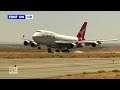 Qantas 747 VH-OEJ Landing at Mojave Desert boneyard.