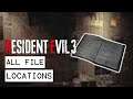 Resident Evil 3 Remake All File Locations (Bookworm Trophy Guide)