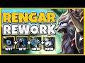 Riot Reworked Rengar And Gave Him A New Combo + 3 Ferocity Stacks - League of Legends