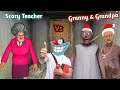 Scary Teacher Vs Granny & Grandpa With Oggy and Jack