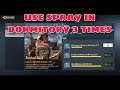 Use Spray In Dormitory In Battle Royale 3 Times Survival Skills | Call Of Duty Mobile
