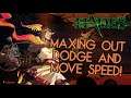 Using Zag sword and Lambent Plume to max our dodge and move speed! /Hades/