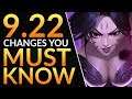 What YOU MUST KNOW in Patch 9.22 - HUGE Changes: Reworks and Meta Tips | League of Legends Pro Guide