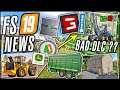 WOW! POOR DLC?? + NEW DOOLEY TIPPER / JOHN DEERE EXCAVATOR / CALMSDEN & MORE! | FARM SIM NEWS 19