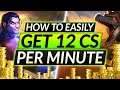 12 CS PER MINUTE - This is How to CRUSH Lane like a PRO - Farming Strategy Guide