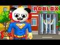BECOMING A SUPERHERO IN ROBLOX ! Superhero Obby in Roblox Let's Play with Combo Panda!!
