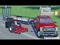 DEMOING NEW EXMARK MOWER WITH BAGGER | LAWN CARE | 2017 FORD F250 | FS19