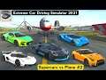 Extreme Car Driving Simulator 2021 - Supercars VS Plane #2 - Car & Plane Racing Fun Game