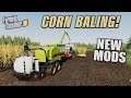 FS19 | COOL CORN BALER!! NEW MODS | (Review) Farming Simulator 19 | 2nd August 2021.