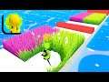 Grass Race 🌿🌈🏃‍♀️ Gameplay (Android, iOS) All Levels GR1GP1