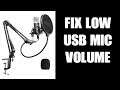 How To Solve & Fix QUIET USB MIC INPUT! Amplify Microphone Volume Output At System Level!