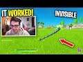 I HACKED Fortnite to be INVISIBLE and I used it in a 1v1... (Fortnite Chapter 2 Glitch)