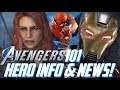 Marvel's Avengers: 101 - HERO INFO & NEWS!!! Black Widow Combat DETAILS, State of Play, & More!!!