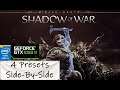 Middle Earth Shadow of War - GTX 1050ti | i5 3470 | 4 Presets Side-by-Side 1080p