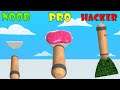 NOOB vs PRO vs HACKER in Glitter Scrape 3D