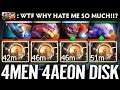 🔥 4 MEN 4 AEON DISK!!? 100% Techies Hater Dendi Magnus WTF Team Fun Dota 2 Pro Top Rank