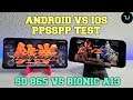 Android vs iOS gaming Comparison! PPSSPP emulator Snapdragon 865 vs Bionic A13 PSP Games