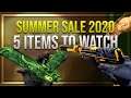 CS:GO: 5 ITEMS TO WATCH SUMMER SALE 2020 | Summer Sale 2020 Investing!
