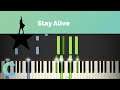 Hamilton - Stay Alive Piano Tutorial