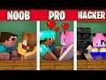 Monster School : NOOB vs PRO vs HACKER VALENTINE'S DAY CHALLENGE - Minecraft Animation