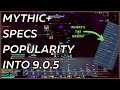 MYTHIC+ Specs' Popularity 2 weeks in 9.0.5 - WHO is Rising and WHO is Falling?