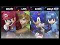 Super Smash Bros Ultimate Amiibo Fights – Request #14375 Jorge Miranda Mario & Link vs Sonic & Mega