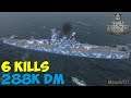 World of WarShips | Yamato | 6 KILLS | 288K Damage - Replay Gameplay 1080p 60 fps