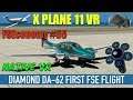 X Plane 11 Native VR FSEconomy #55 Diamond DA-62 First Flight Oculus Rift